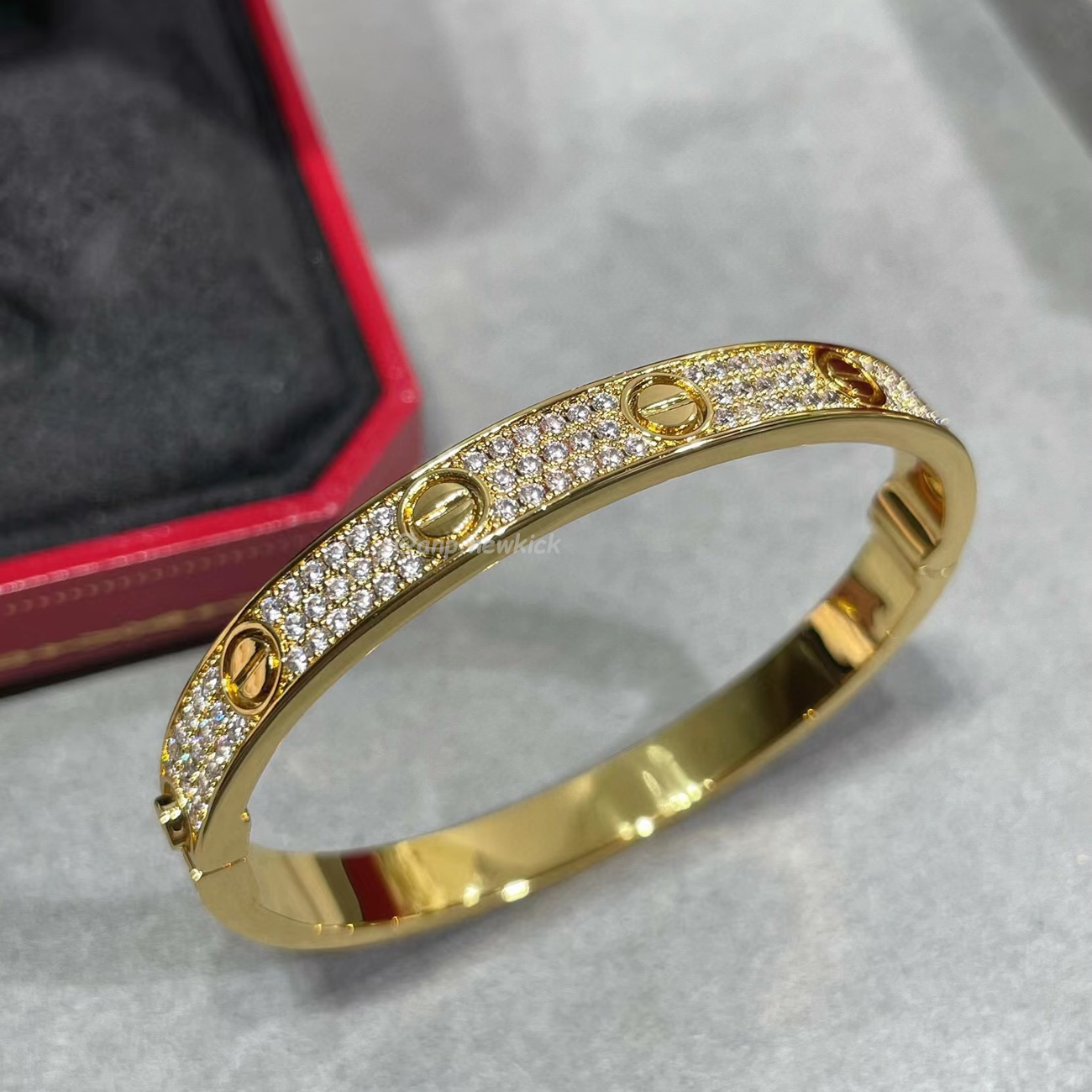 Cartier Bracelet Wide Version Full Sky Star Gold Rose Gold Platinum (6) - www.newkick.vip